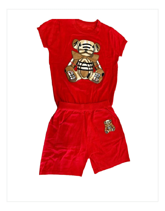 Red set tee & short