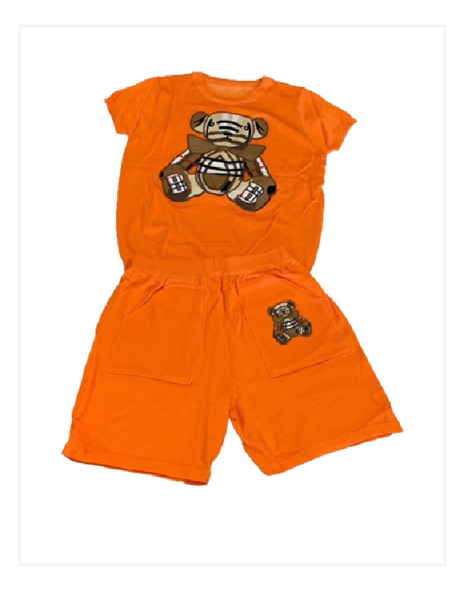 Orange set tee & short